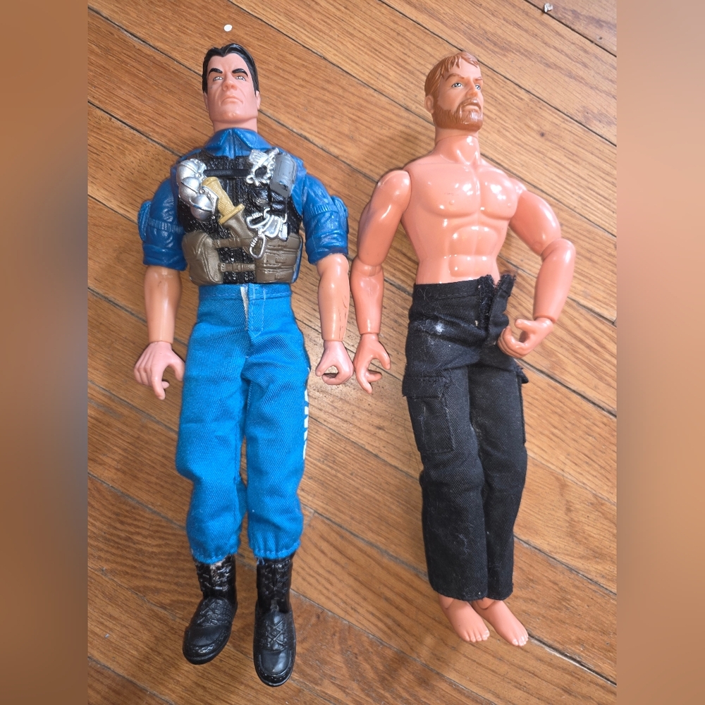 Lanard Ultra Corps Soldier Action Figure Lot Blue uniform 2003 12" + 1999 ?